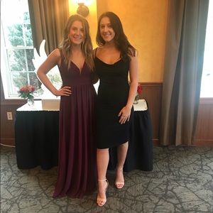 Lulus burgundy Bridesmaid dress